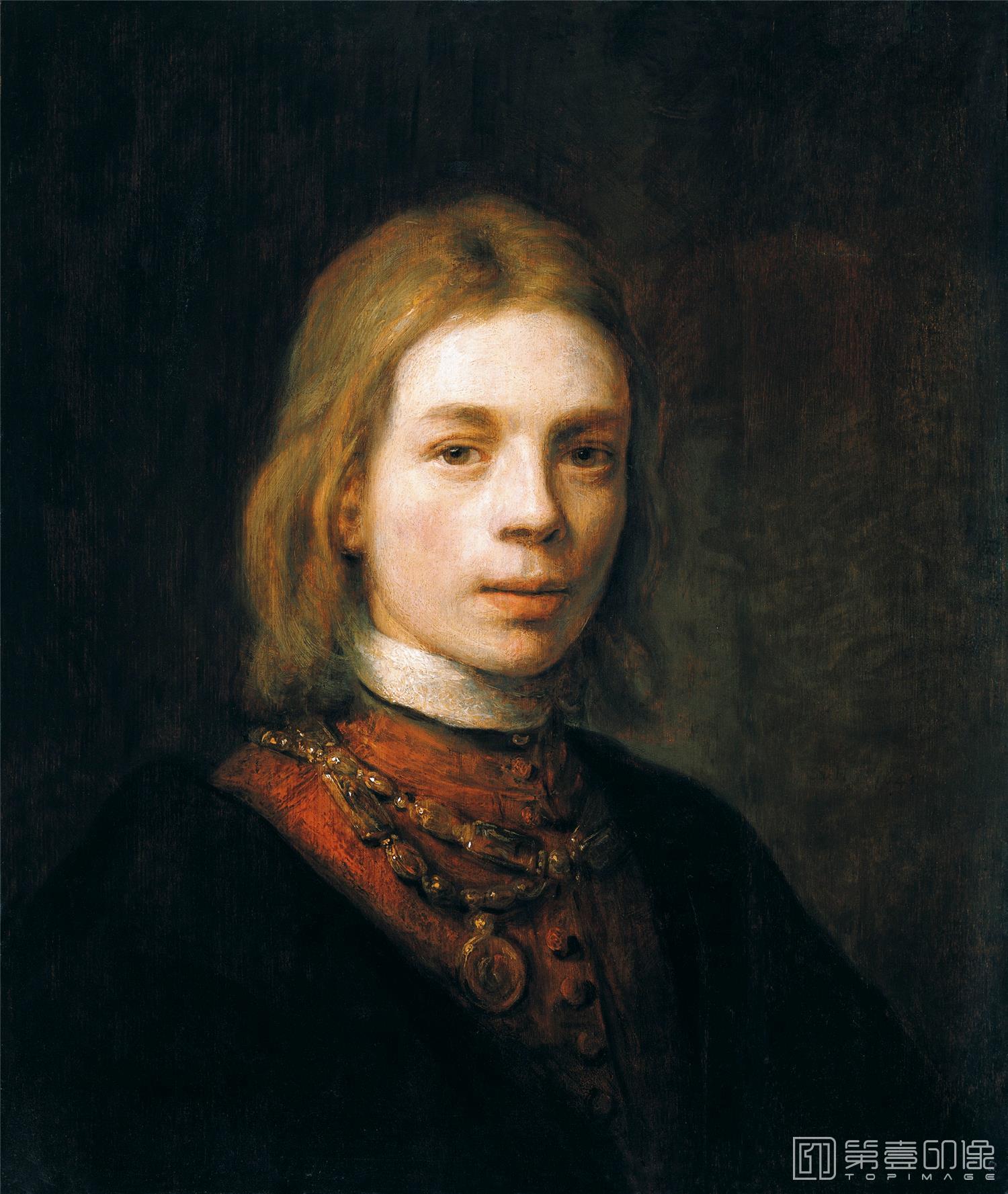 油画-列支敦士登皇家美术馆-Samuel van HoogstratenSelf-Portrait-446